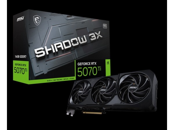 【微星】GeForce RTX 5070 Ti 16G SHADOW 3X OC