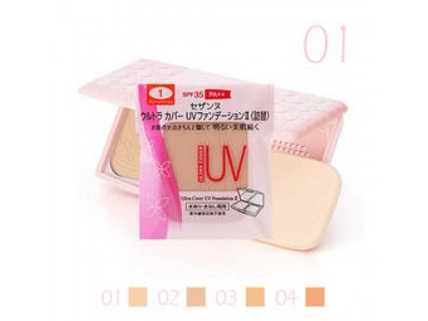 CEZANNE 粉色 遮瑕 粉餅 補充蕊芯 01 粉嫩膚色 11g 塞尚