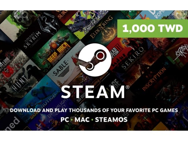 [台灣]Steam 1,000元台幣錢包 蒸氣卡/爭氣卡