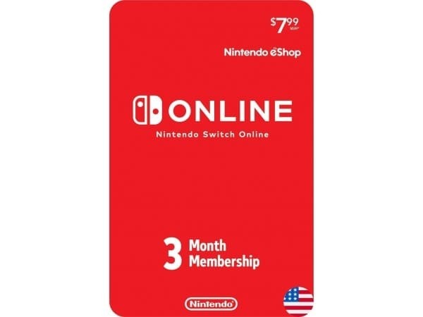 [美國] 任天堂 Nintendo Switch Online 3個月會員籍
