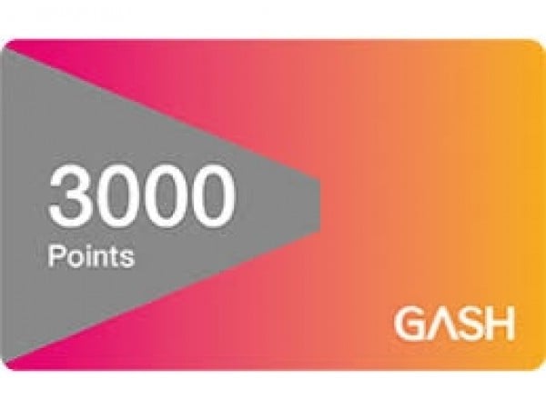 [台灣]GASH 3000點數卡 (公司貨) ｜iACG 遊戲社