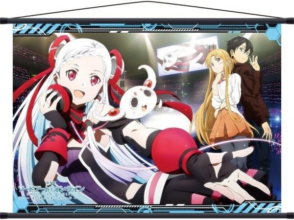 現貨 免運費 日空版 MOVIC 刀劍神域 序列爭戰 尤娜 亞絲娜 桐人 A2掛軸