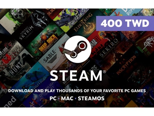 [台灣]Steam 400元台幣錢包 蒸氣卡/爭氣卡