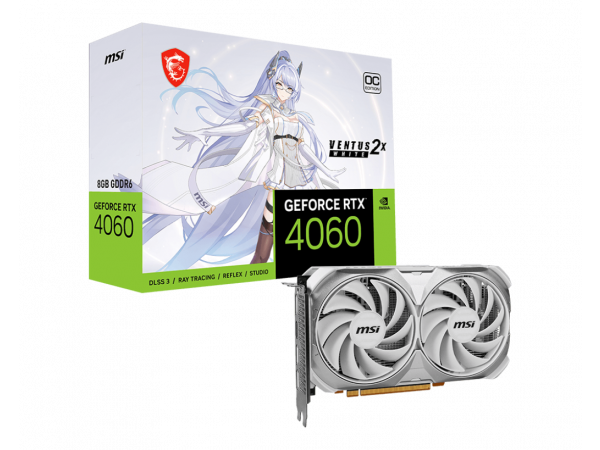 【微星】MSI GeForce RTX 4060 VENTUS 2X WHITE 8G OC VTS