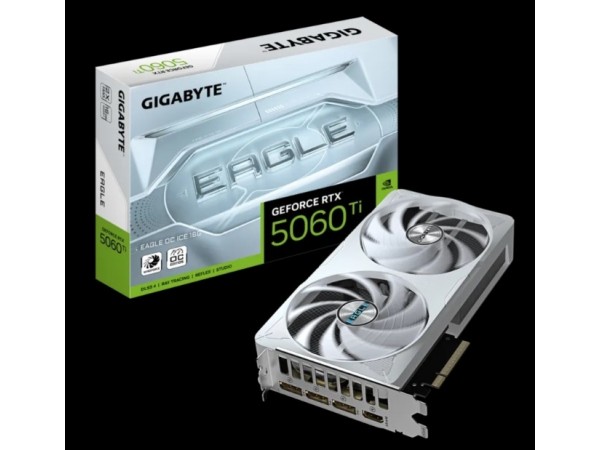 【技嘉】GeForce RTX 5060 Ti EAGLE OC ICE 16G (白色)