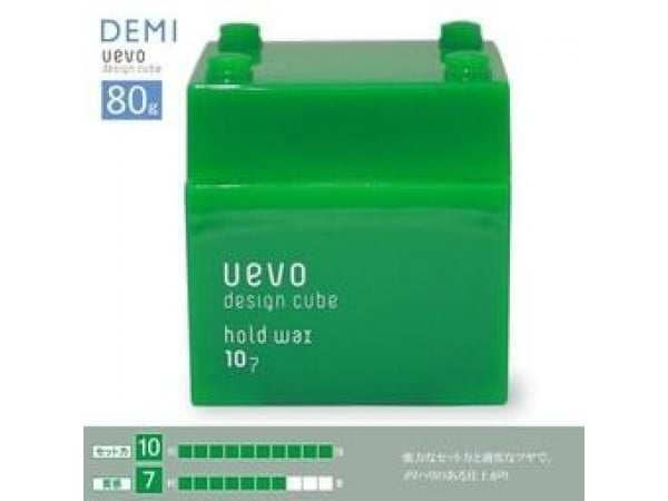 DEMI UEVO 綠 彩色造型積木 髮蠟 80g
