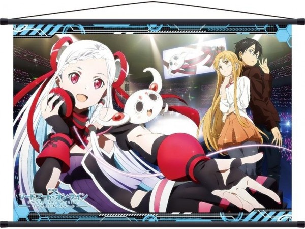 現貨 免運費 日空版 MOVIC 刀劍神域 序列爭戰 尤娜 亞絲娜 桐人 A2掛軸