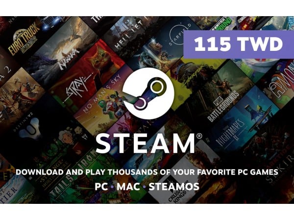[台灣]Steam 115元台幣錢包 蒸氣卡/爭氣卡